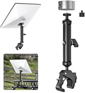 WXPSKY Starlink Mini Clamp Mount, Aluminum Starlink Mini Pole Mount Kit with 1/4"-20 & 3/8"-16 Th...