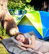 LILYPELLE Oversized XXL Folding Camping Cot, 78" L x 32" W x 18" H Heavy Duty Sleeping Cots with ...