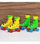 Kryoflare 2Pcs Mini Finger Roller Skates, Random Colors, Novelty Party Favors, Great as Party Fav...