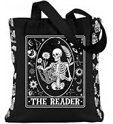 VeloKomo Canvas Tote Bag for Women - Reusable Grocery Bags with Zipper and Pocket for Work Shoppi...