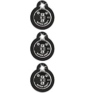 Panthervision Stick On LED Button Lights - (Pack of 3) Battery Powered Lights with Adhesive, Black