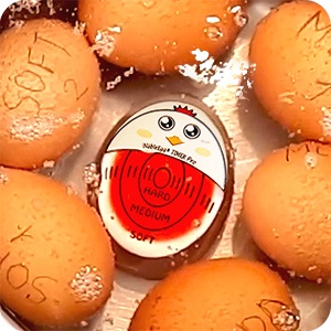 soft hard boiled egg timer that changes color when done