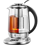 Electric Tea Maker FOHERE, Smart Tea Kettle with 9 Presets and Programmable Temperature Control, ...