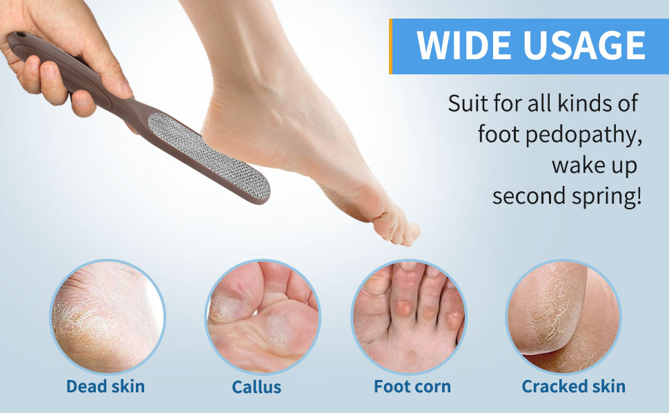 Stainless Steel Surface Pedicure Tools Professional Scrubber Premium for Feet Care Remove Hard Skin