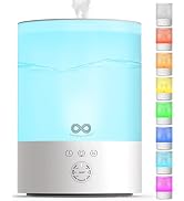 Everlasting Comfort 2.5L Top Fill Humidifier for Bedroom – 28dB Ultra-Quiet, Easy to Fill & Clean...