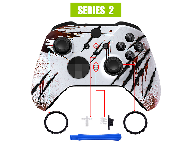Front Housing Shell Case Replacement Kit for Xbox One Elite Series 2