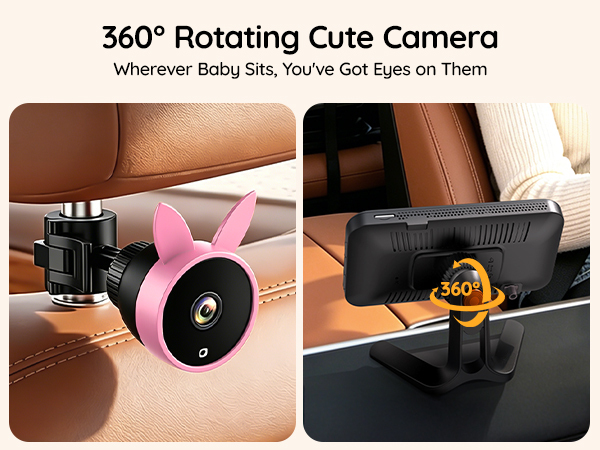 Babyvue BV2 baby car camera registry item mirror rear facing backseat seat gifts baby shower