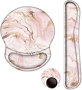 ArtSo Upgraded Wrist Rest Support for Mouse Pad & Keyboard, Ergonomic Gel Mousepad Non-Slip Rubbe...