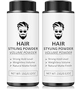 AWCCXMYM Hair Styling Powder for Men & Women Volumizing Natural Matte Texture Powder Oil Control ...