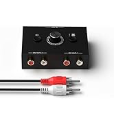 Dingsun Bi-Directional 2-Way RCA Stereo Audio Switch Audio Signal Source Switcher Selector Splitt...