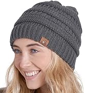 Tough Headwear Womens Beanie Winter Hat - Warm Chunky Cable Knit Hats - Soft Stretch Thick Cute K...