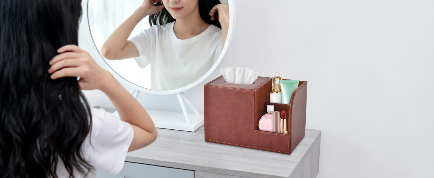 XNONE PU Leather Tissue Box Cover