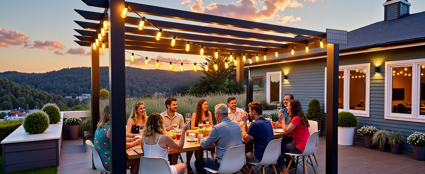 solar string lights for garden