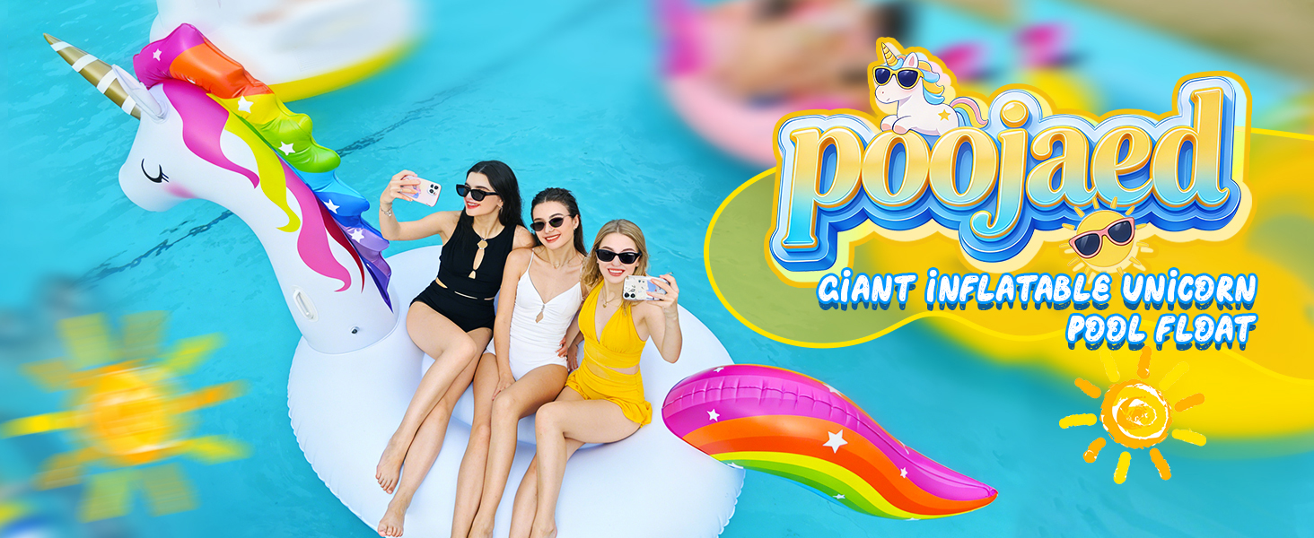 Giant Inflatable Unicorn Pool Float Adults Kids