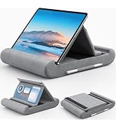 CreaDream Tablet Pillow Stand, Foldable Tablet Holder for Lap, Bed and Desk, Soft Pillow Pad with...