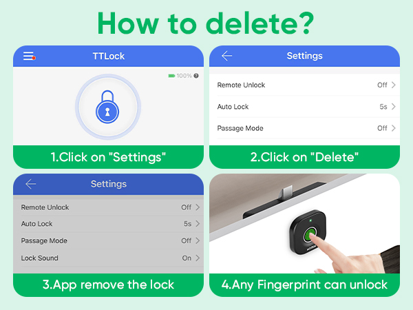 Bluetooth Fingerprint Cabinet Lock
