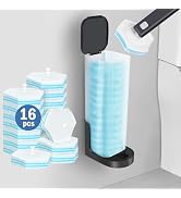squish Disposable Toilet Brush Cleaning Kit with 16 Refills, Wall Mounted Toilet Brush with No Dr...
