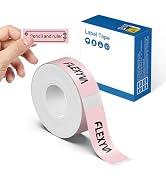FLEXYVA Genuine P24 Label Maker Tape, 14x40mm Thermal Labels, Pink | Crisp & Clear Printing, Stro...