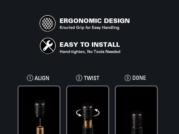 easy to install & ergonomic design