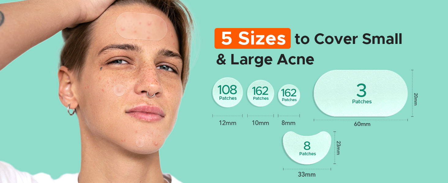 5 Sizes to Cover Small & Large Acne