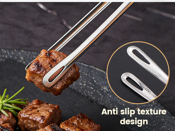 11 Inch Korean BBQ Tongs, 6-Pack