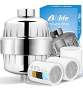 BBLIFE Shower Filter for Hard Water, High Output Shower Head Filter, Helps Reduce Chlorine, Odors...