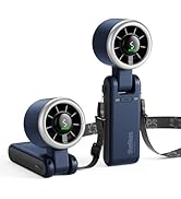 Diveblues Portable Handheld Turbo Fan, 5 Gear Wind, Battery Operated, Up to 12 Working Hours, 3 I...