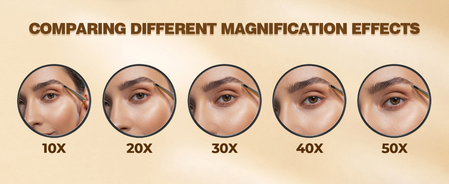 magnified makeup mirror