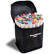 Darnassus 48 Colors Dual Tip Art Markers, Alcohol Based, Highlighter Pen, Sketch Drawing, Chisel/...