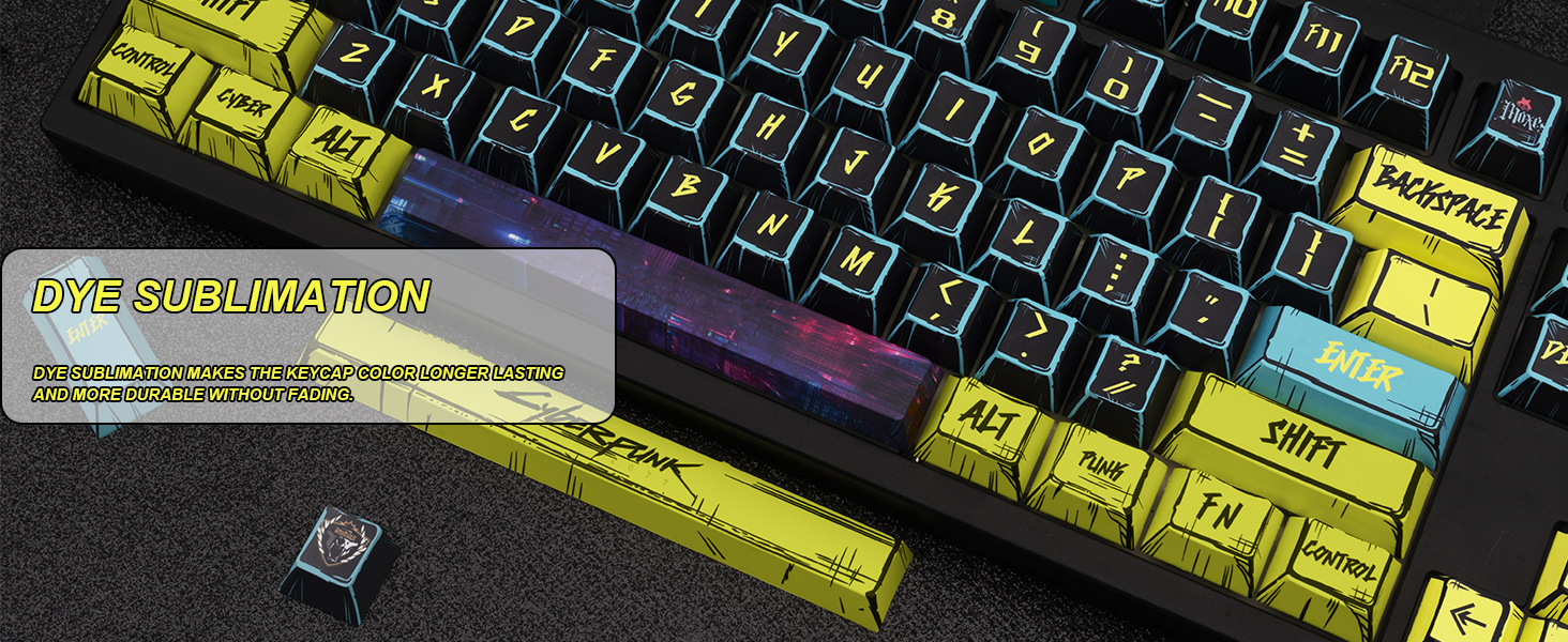 Dye-sublimation Keycaps