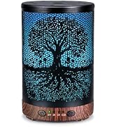 JOYOLO Essential Oil Diffuser 120ML Metal Aromatherapy Diffuser with Timer, Cool Mist Humidifier ...