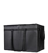 CIVJET Insulated Food Delivery Bag, XXXL Insulated Reusable Grocery Cooler/Hot Bags, Tote Bag for...