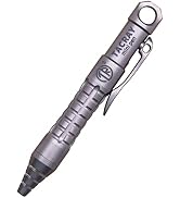 TACRAY Titanium Bolt Action Mini Pen, Pocket Size EDC Pen, Mini Keychain Pen, Small Lanyard Clip ...