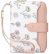 SENDEFN Leather Credit Card Holder RFID Blocking Wallet for Women Large Capacity Card Case Organi...