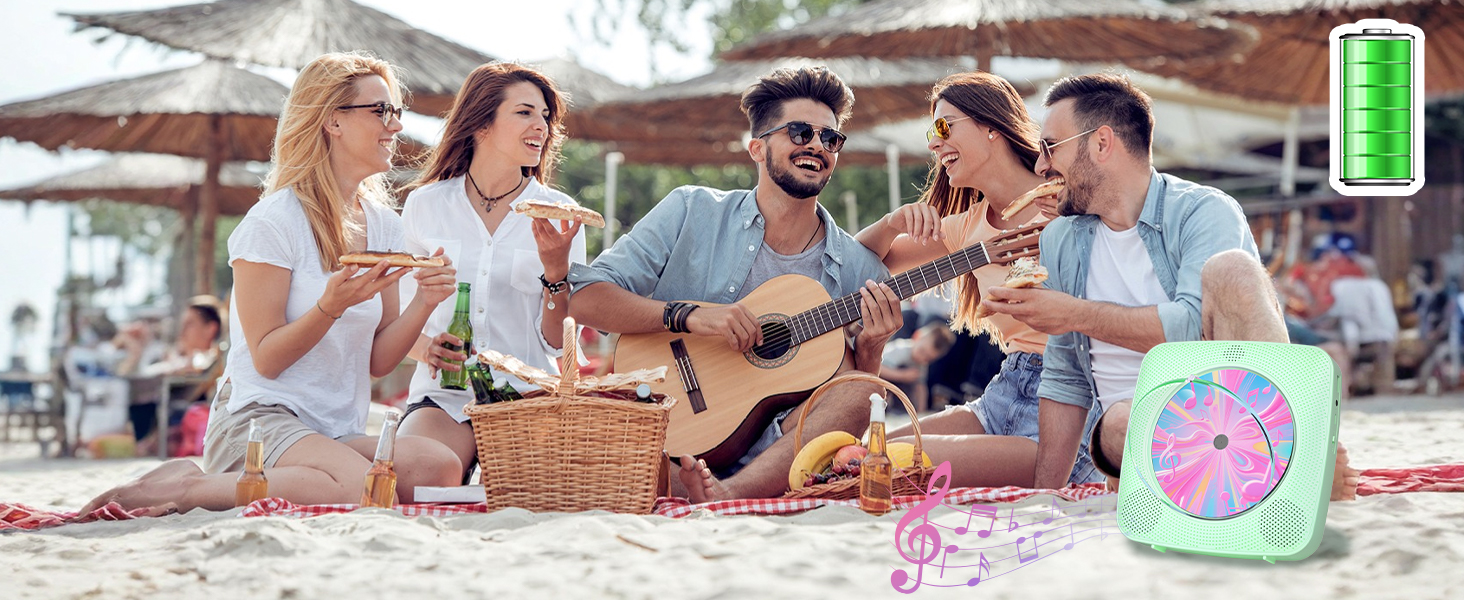 CD Player with speakers