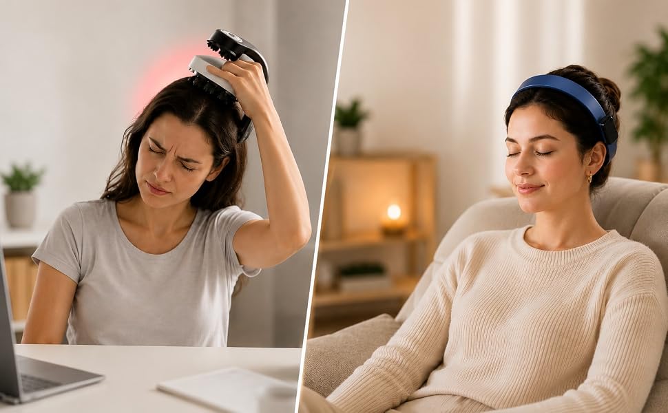hands free scalp massager