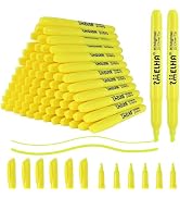 SMELHA Highlighters 80 Pack of Fluorescent Yellow Highlighters Chisel Tip, Quick-drying, Highligh...