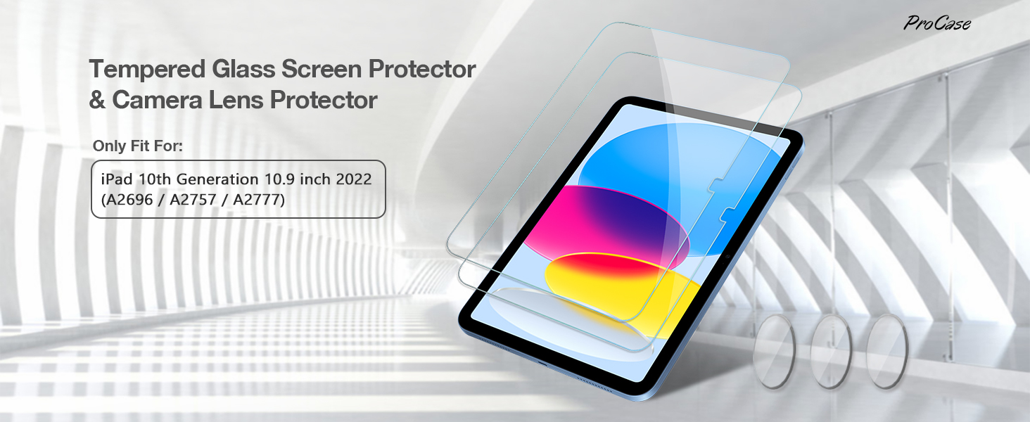 screen orotectors and camera protectors for ipad 10th gen 10.9