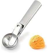 HANSGO Ice Cream Scoop with Trigger, 1PC Non-stick Anti-Freeze Ice Cream Scooper with Spring Trig...