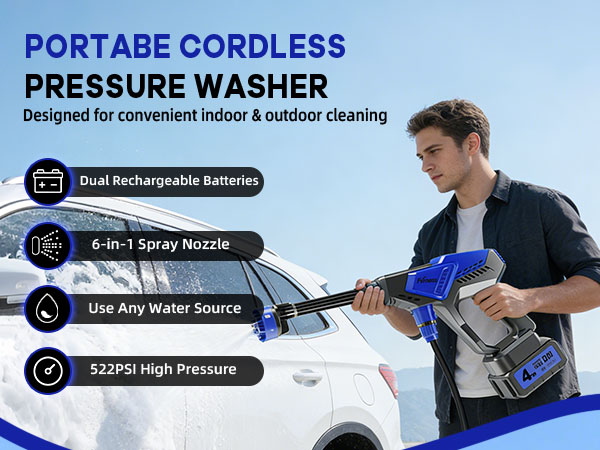 Portable cordless