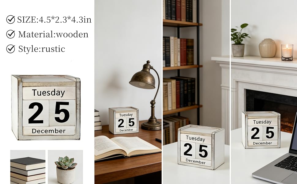 block calendar for desk