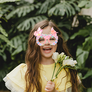 butterfly party paper eyeglasses