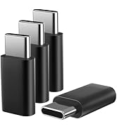 VAKS USB C Adapter(4 Pack),USB C Male to Female Adapter,Supports Fast Charging and Data Transfer ...