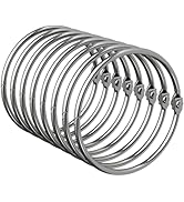Bathway Shower Curtain Rings, Bathway Shower Curtain Hooks Anti-Drop Shower Rings for Curtain, Me...