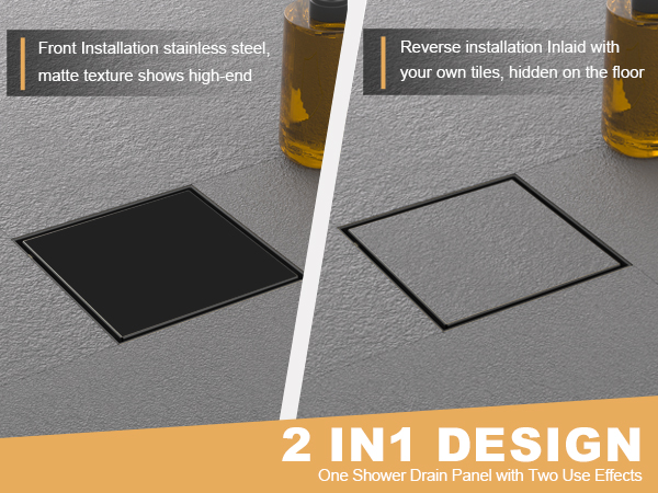 black drain for shower