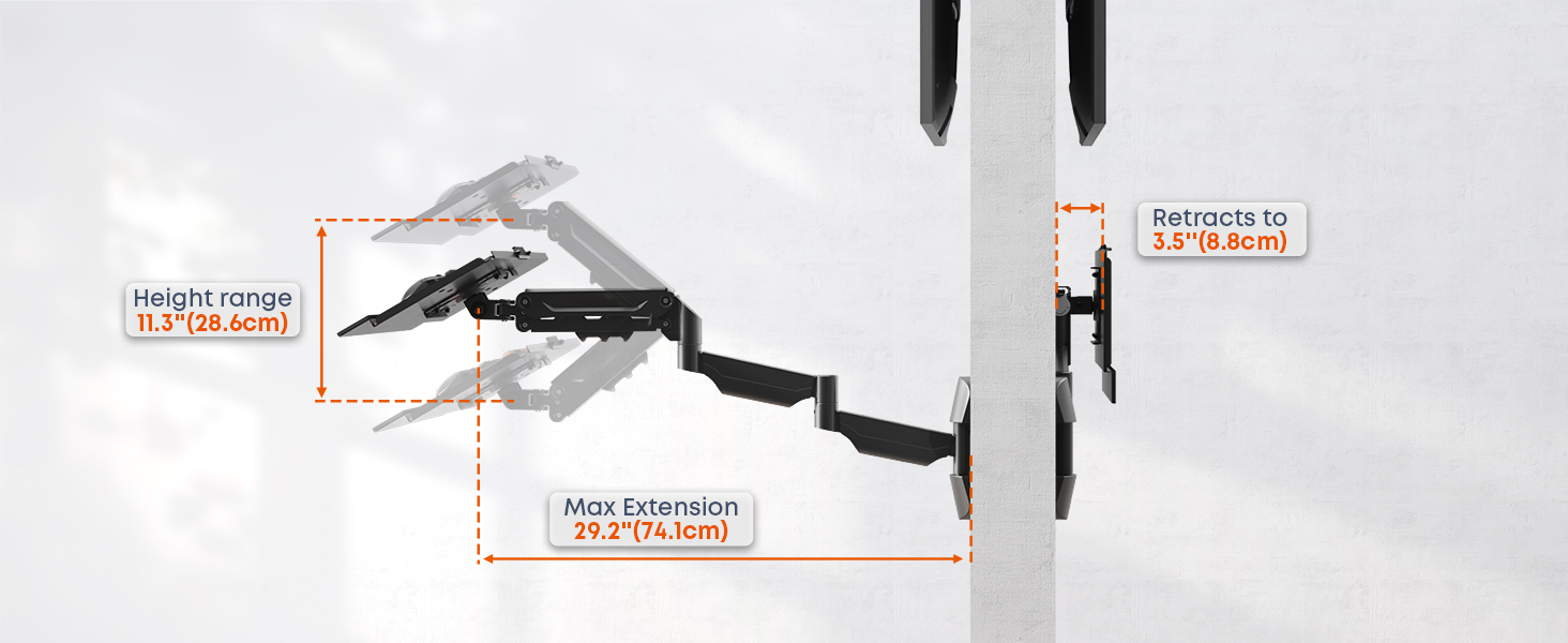extra long keyboard wall mount