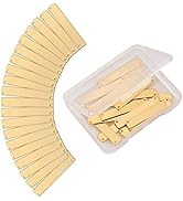 BEEFLYING 20-30 Pcs Rectangle Stamping Blank Tags Smooth Brass Charms Pendants Charm for DIY Brac...