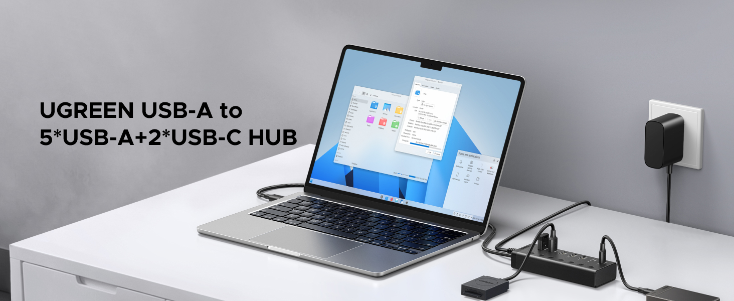 UGREEN 7-in-1 Powered USB 3.0 Hub