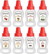 8 Pcs 1.4 oz Mini Condiment Squeeze Bottles with Lids, Ketchup Bottle for Lunch Box, Small Squeez...
