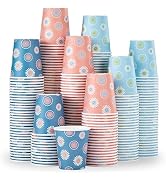 SIUQ [600 Pack 5 oz Paper Cups, Disposable Bathroom Cups, Small Mouthwash Cups, Hot/Cold Beverage...